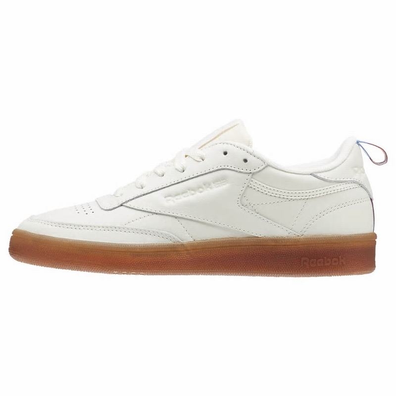 Reebok Club C 85 Tenisky Damske - Biele/Hnede LJ1474HD